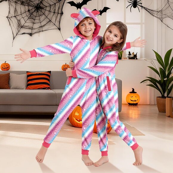 Family Christmas Pajamas Onesie Hooded Sleepwear All Sizes Available - Picture 4 of 4